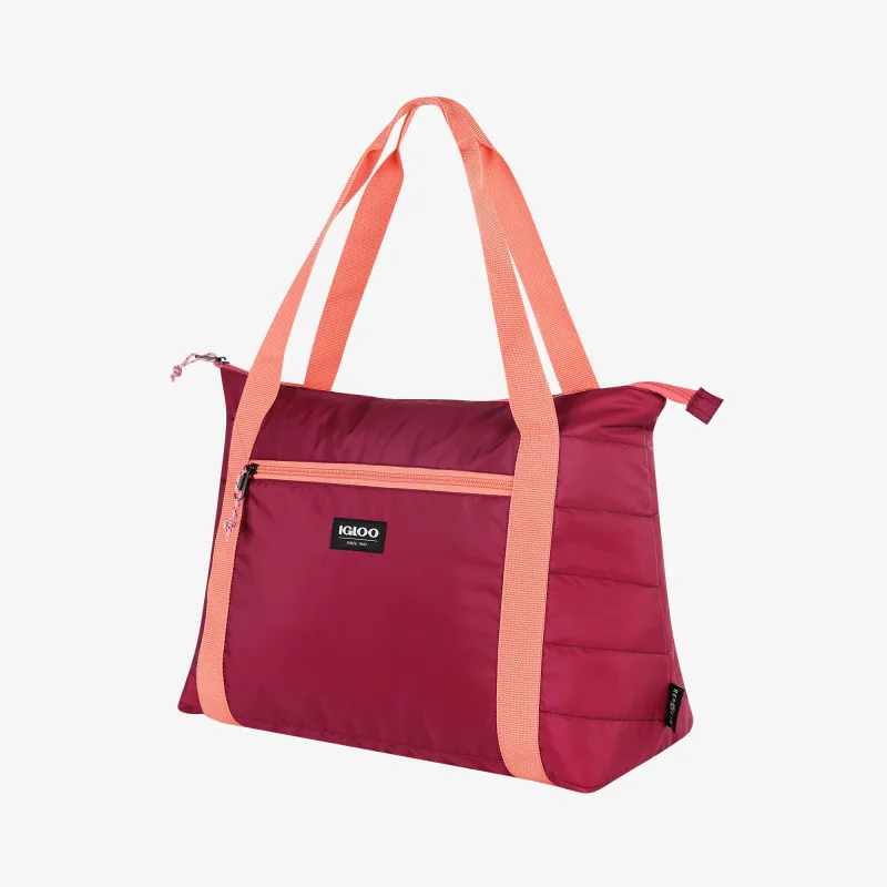 Bolsa nevera plegable tipo plumífero para 20 latas