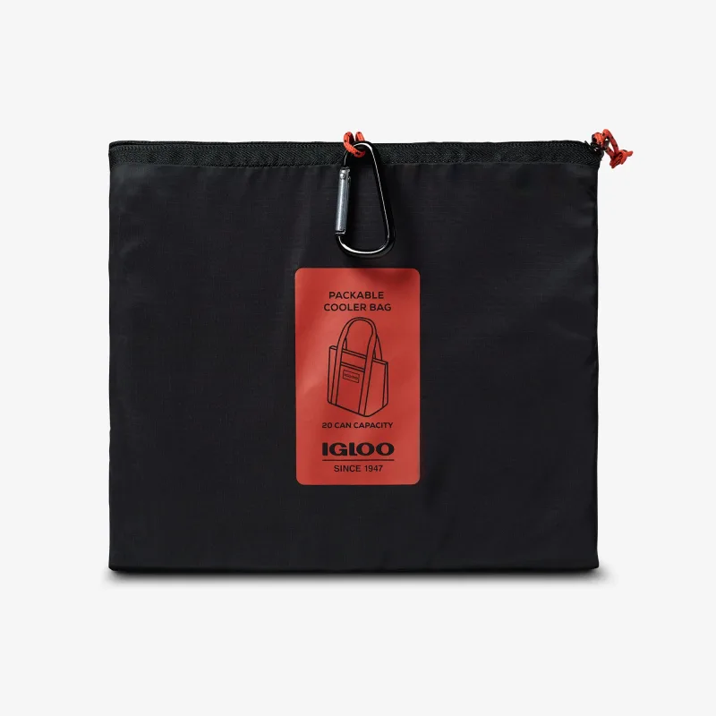 Bolsa nevera plegable tipo plumífero para 20 latas