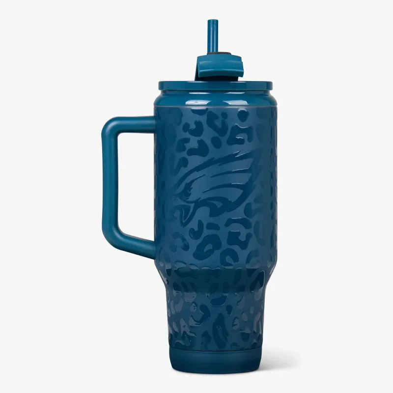 NFL 32 Oz Leopard Flip ‘n’ Sip Travel Mug