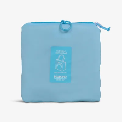 Bolsa nevera plegable tipo plumífero para 20 latas