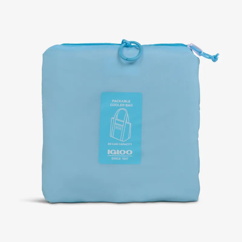 Bolsa nevera plegable tipo plumífero para 20 latas