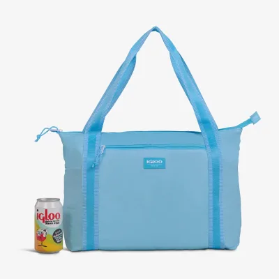 Bolsa nevera plegable tipo plumífero para 20 latas