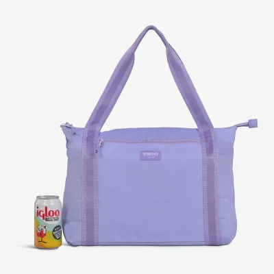 Bolsa nevera plegable tipo plumífero para 20 latas