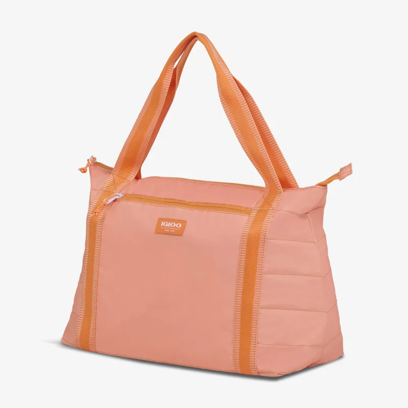Bolsa nevera plegable tipo plumífero para 20 latas