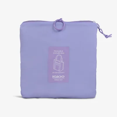 Bolsa nevera plegable tipo plumífero para 20 latas