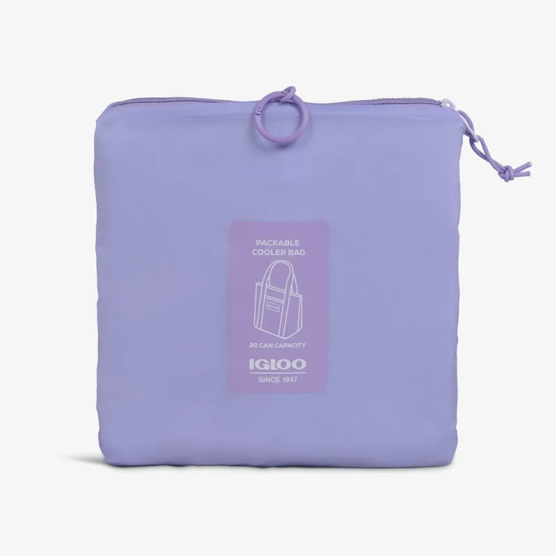 Bolsa nevera plegable tipo plumífero para 20 latas