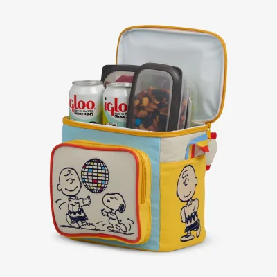 Borsa termica quadrata per pranzo Snoopy Disco Party