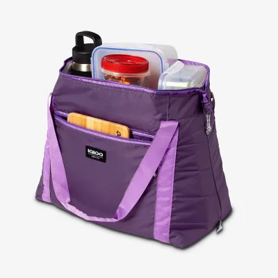 Bolsa nevera plegable tipo plumífero para 20 latas