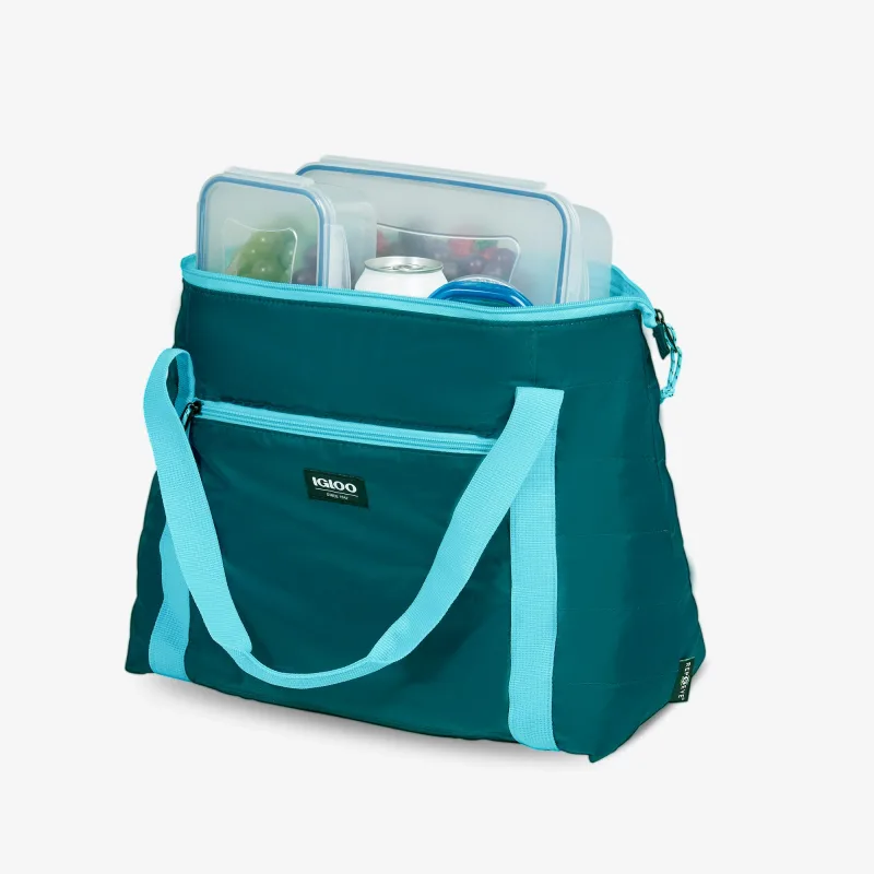 Bolsa nevera plegable tipo plumífero para 20 latas