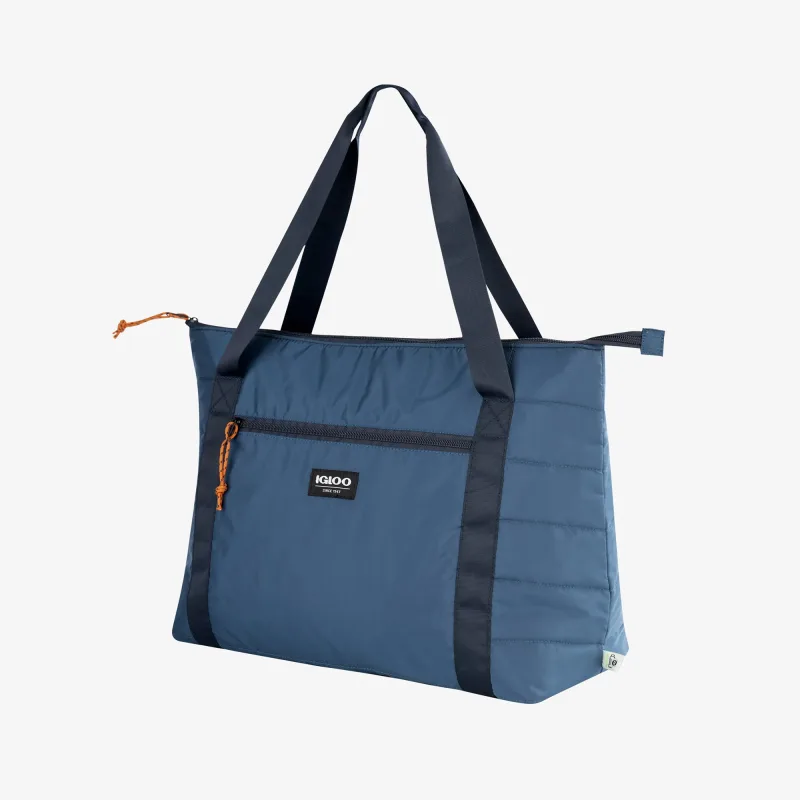 Bolsa nevera plegable tipo plumífero para 20 latas