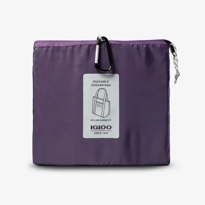 Bolsa nevera plegable tipo plumífero para 20 latas