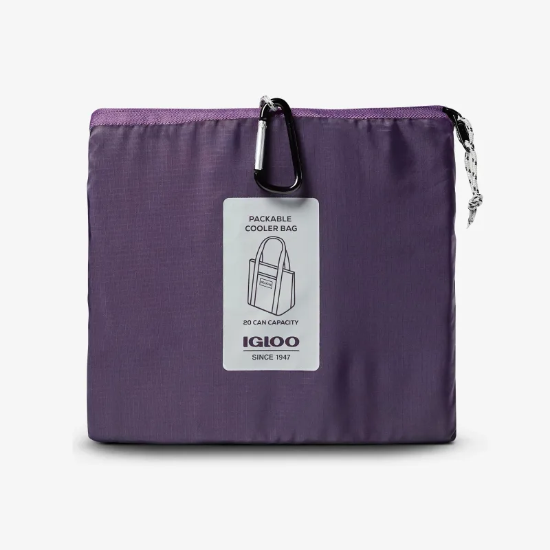 Bolsa nevera plegable tipo plumífero para 20 latas