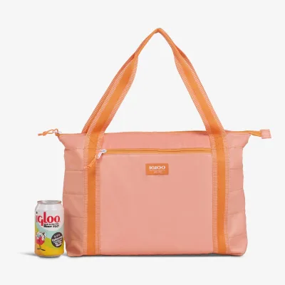 Bolsa nevera plegable tipo plumífero para 20 latas