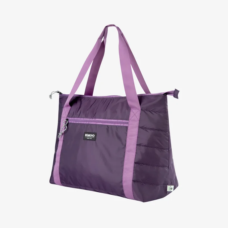 Bolsa nevera plegable tipo plumífero para 20 latas
