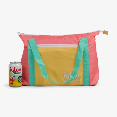 Retro Packable Puffer 20-Can Cooler Bag