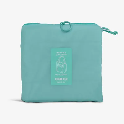 Bolsa nevera plegable tipo plumífero para 20 latas