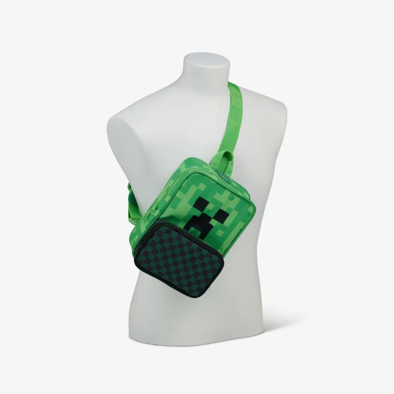 Mala Térmica Transversal Minecraft Creeper para 8 Latas
