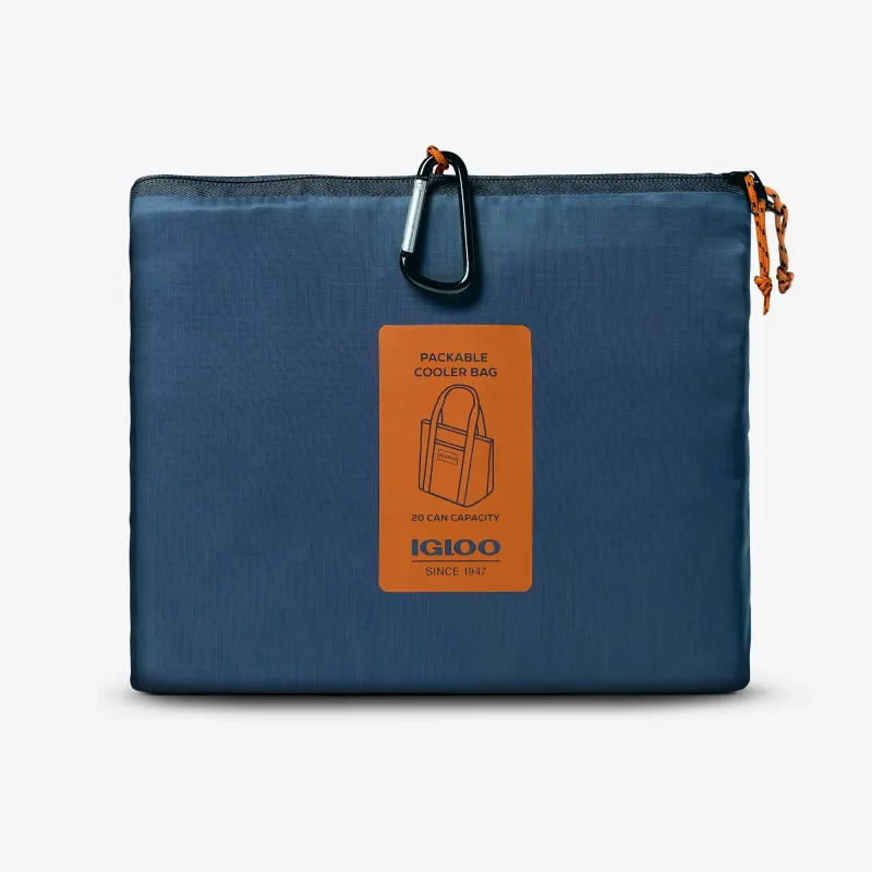 Bolsa nevera plegable tipo plumífero para 20 latas