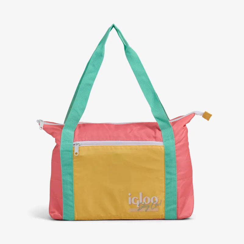 Retro Packable Puffer 20-Can Cooler Bag