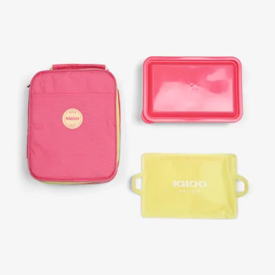 Kids Lunch Slim køleboks-sæt (Bento Box + Ice Floor)
