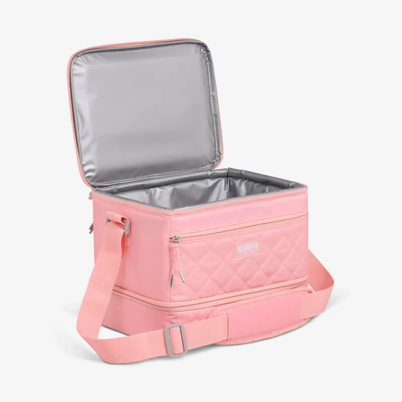 MaxCold DUO Dual Compartment Square Lunch Cooler