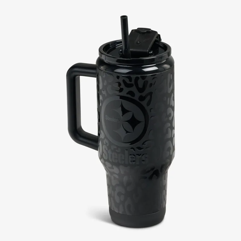 NFL 32 Oz Leopard Flip ‘n’ Sip Travel Mug