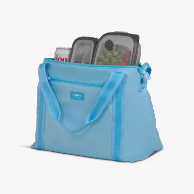 Bolsa nevera plegable tipo plumífero para 20 latas